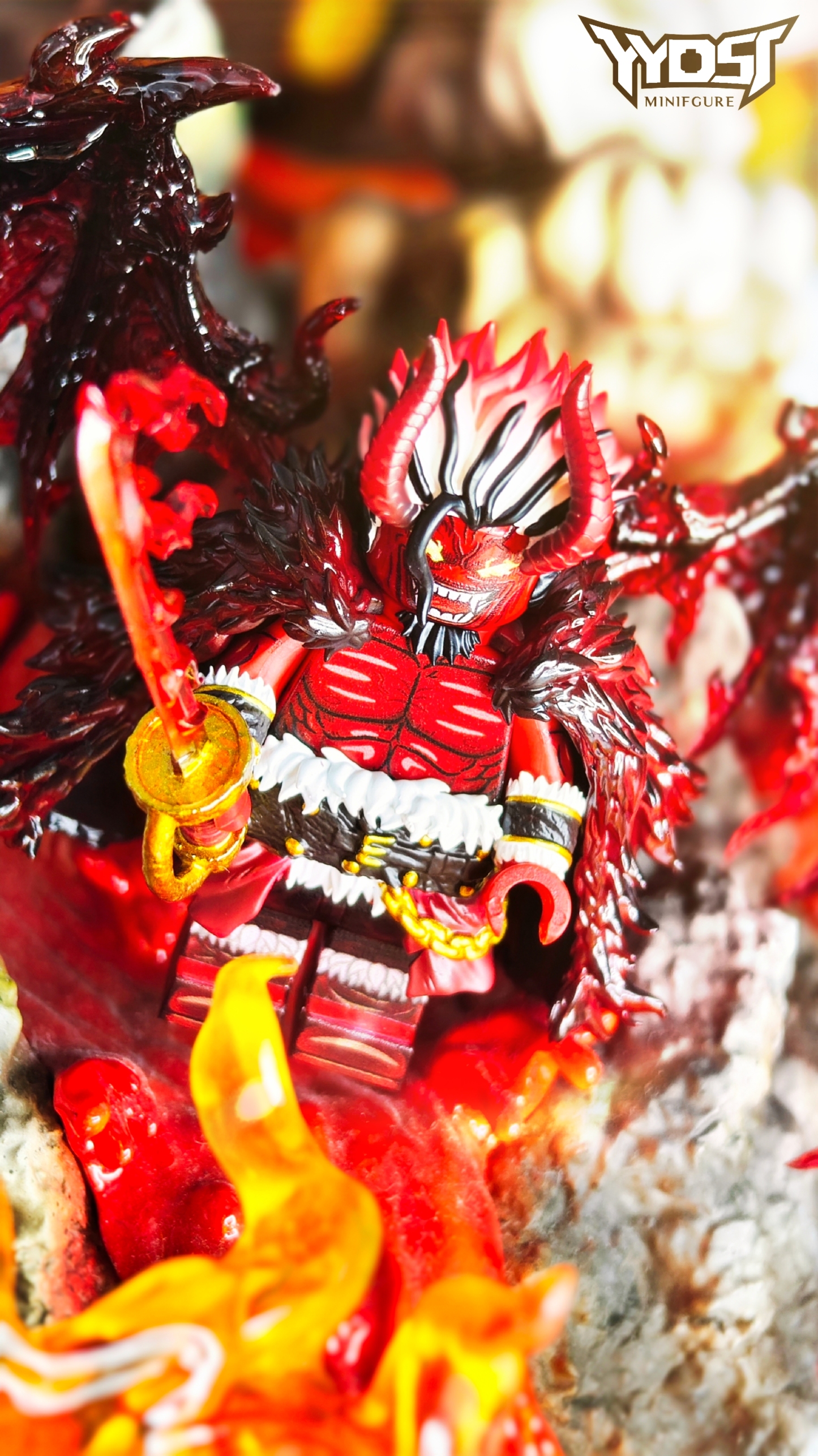【THB-YYDSJ】Rocks [Black Turn Domination] [Red Demon]【One Piece custom minifigures】