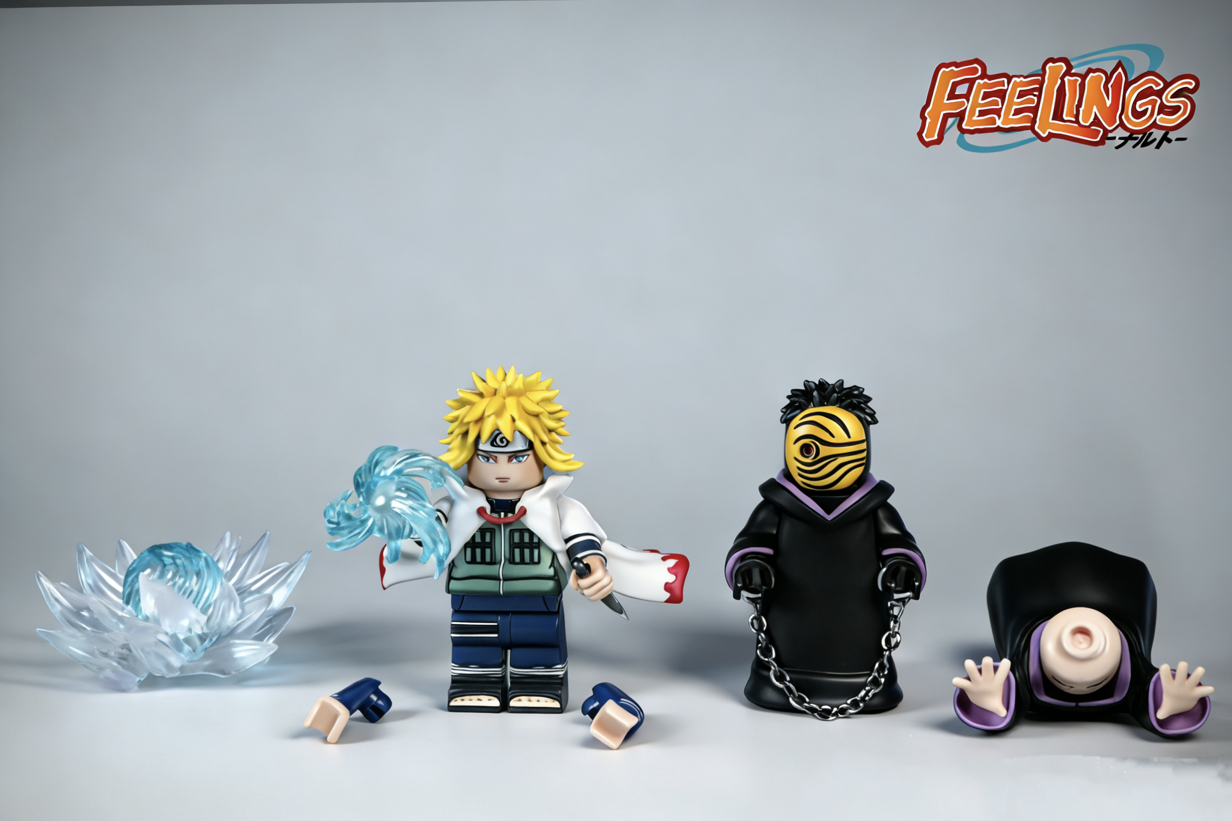 【FEELINGS】Minato Namikaze (Fourth Hokage) vs Obito 四代火影水門 vs 帶土 4대 화영 미나토 vs 오비토【Naruto Custom Minifigures】