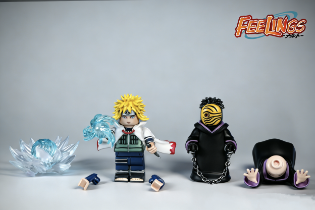 【FEELINGS】Minato Namikaze (Fourth Hokage) vs Obito 四代火影水門 vs 帶土 4대 화영 미나토 vs 오비토【Naruto Custom Minifigures】