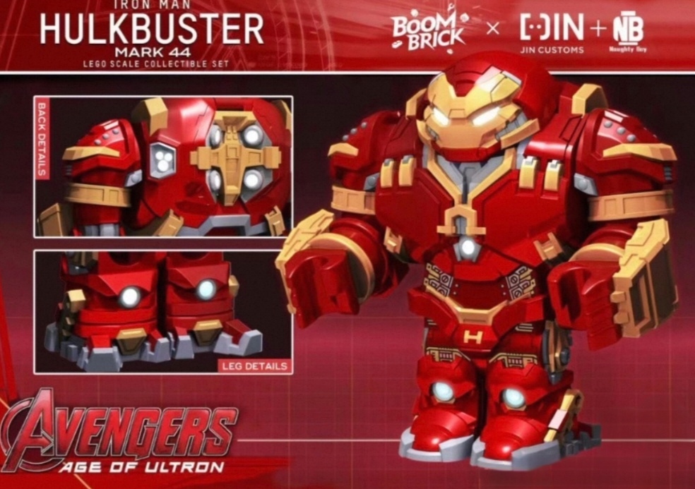 【JIN】Iron Man MK44 Hulkbuster Armor 鋼鐵俠 MK44 反浩克裝甲 아이언맨 MK44 헐크버스터 아머【Custom Marvel Minifigures】