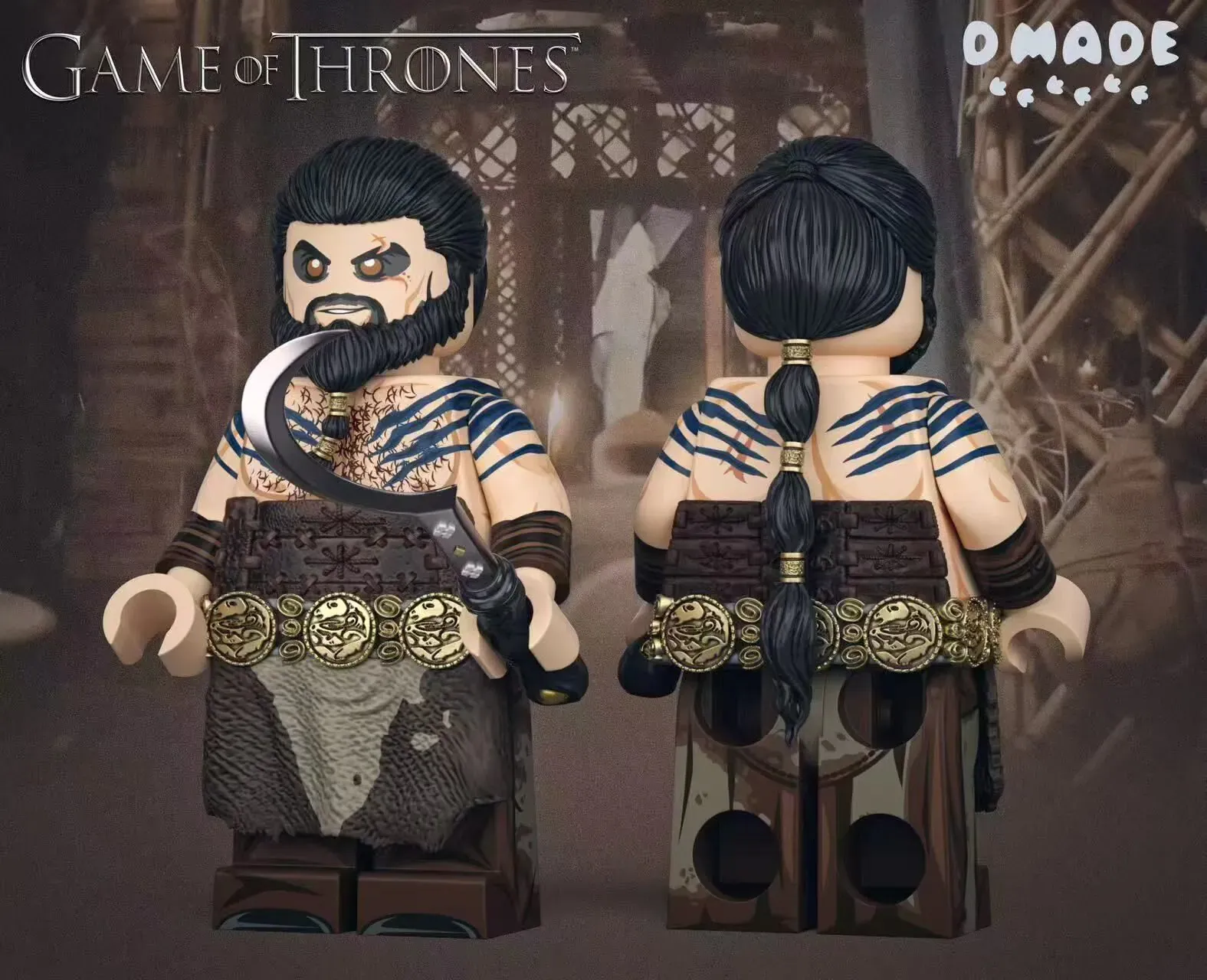 【D Made】Horse King 馬王 칼 드로고 【Game of Thrones custom minifigures】