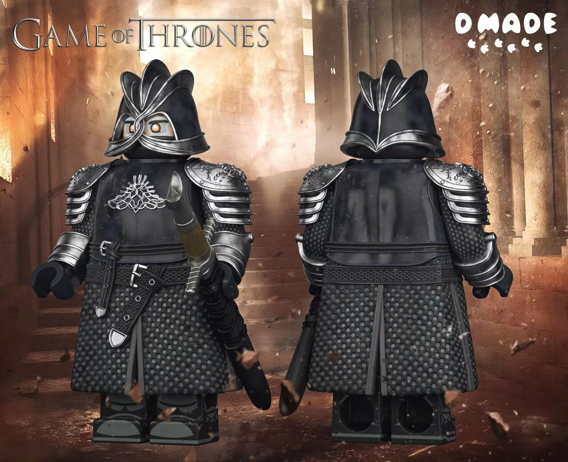 【D Made】The Mountain 2.0 Final Battle 魔山 2.0 最終決戰 더 마운틴 2.0 최종 결전 【Game of Thrones custom minifigures】