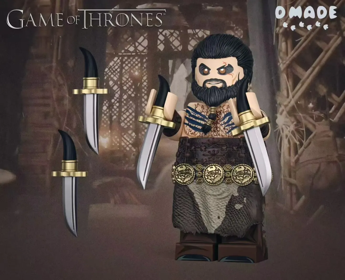 【D Made】Horse King 馬王 칼 드로고 【Game of Thrones custom minifigures】