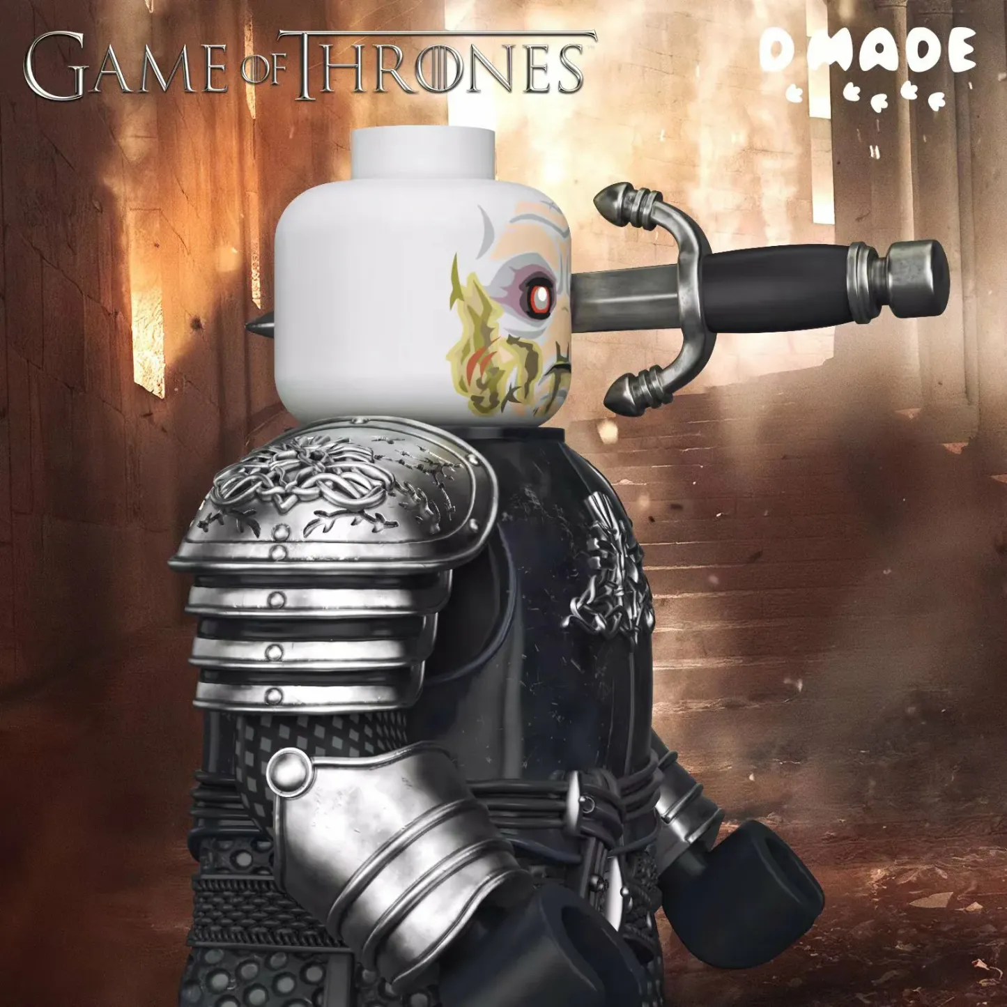 【D Made】The Mountain 2.0 Final Battle 魔山 2.0 最終決戰 더 마운틴 2.0 최종 결전 【Game of Thrones custom minifigures】