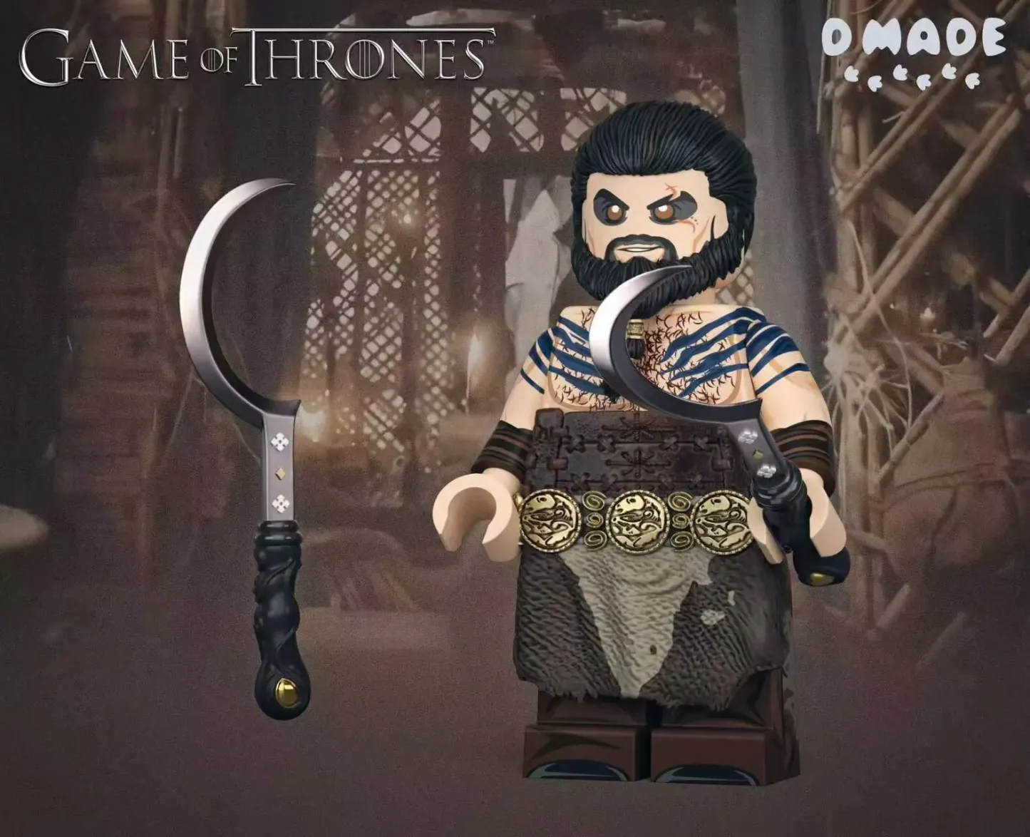 【D Made】Horse King 馬王 칼 드로고 【Game of Thrones custom minifigures】