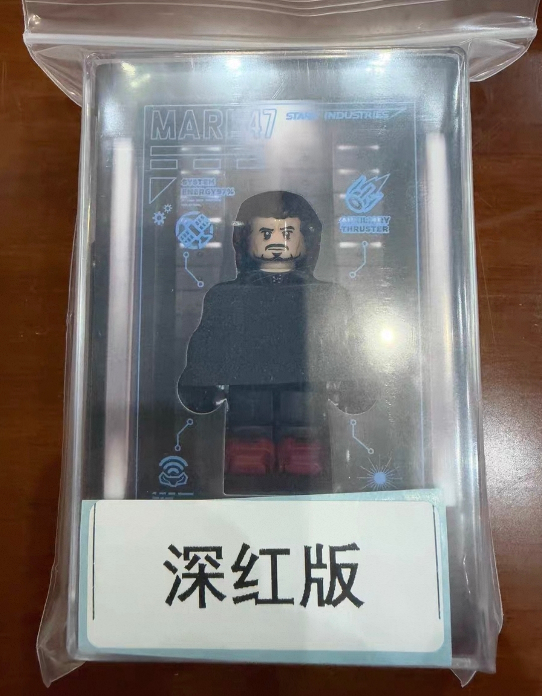 [JIN] JIN Iron Man MK47 Open Armor Deep Red Version JIN 鋼鐵俠 開甲 MK47 深紅版 JIN 아이언맨 MK47 오픈 아머 딥 레드 버전【custom minifigures】