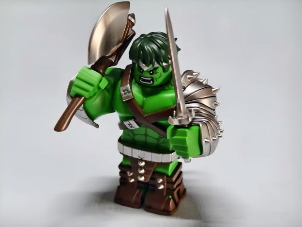 【Mr.J Brick x Heart】Green Scar Hulk 綠殤浩克 그린 스카 헐크【custom minifigures】