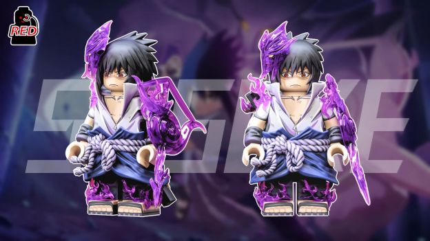 【Preorder】【Red】Uchiha Sasuke [Five Kage Summit] 宇智波佐助【五影會談】 우치하 사스케 [오개 회담]【naruto custom minifigures】