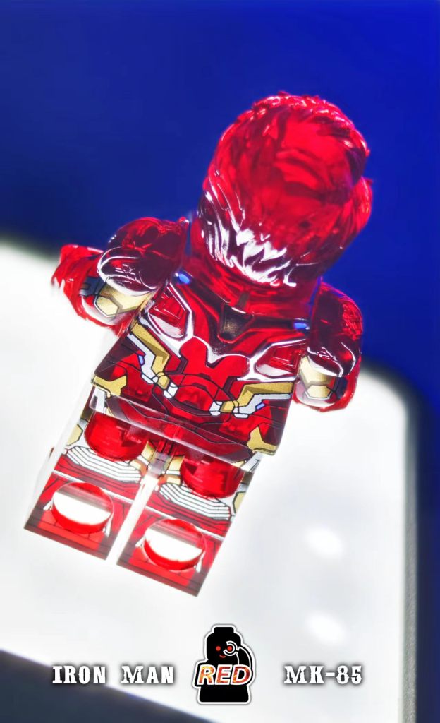【Preorder】【Red】Tony - MK85 - Holographic Red 托尼 - MK85 - 全息紅 토니-MK85-홀로그래픽 레드【Custom Marvel Minifigures】