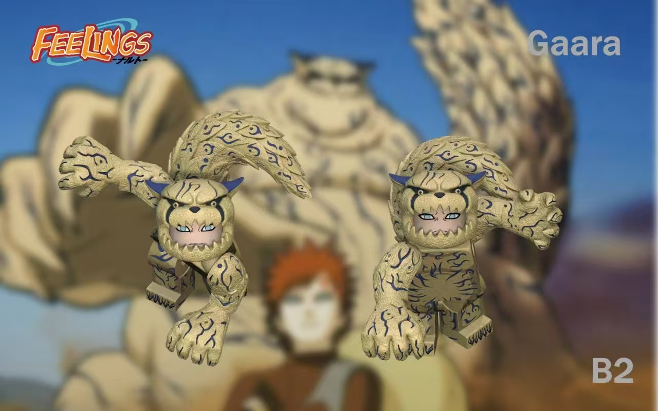 【FEELINGS】One-Tail + Jinchuriki (Gaara) 一尾 + 人柱力（我愛羅） 일미수 + 인주리키 (가라)【Naruto Custom Minifigures】