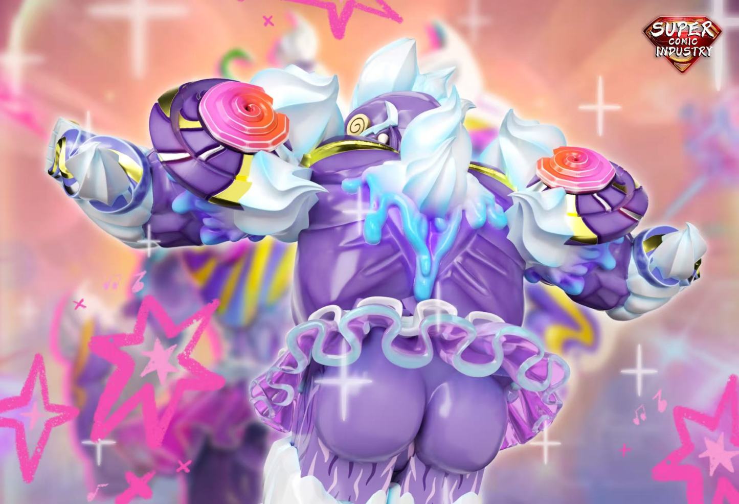 【Preorder】【Super comic fam】Creamy Venom 奶油毒液 크림 베놈【Custom Marvel Minifigures】