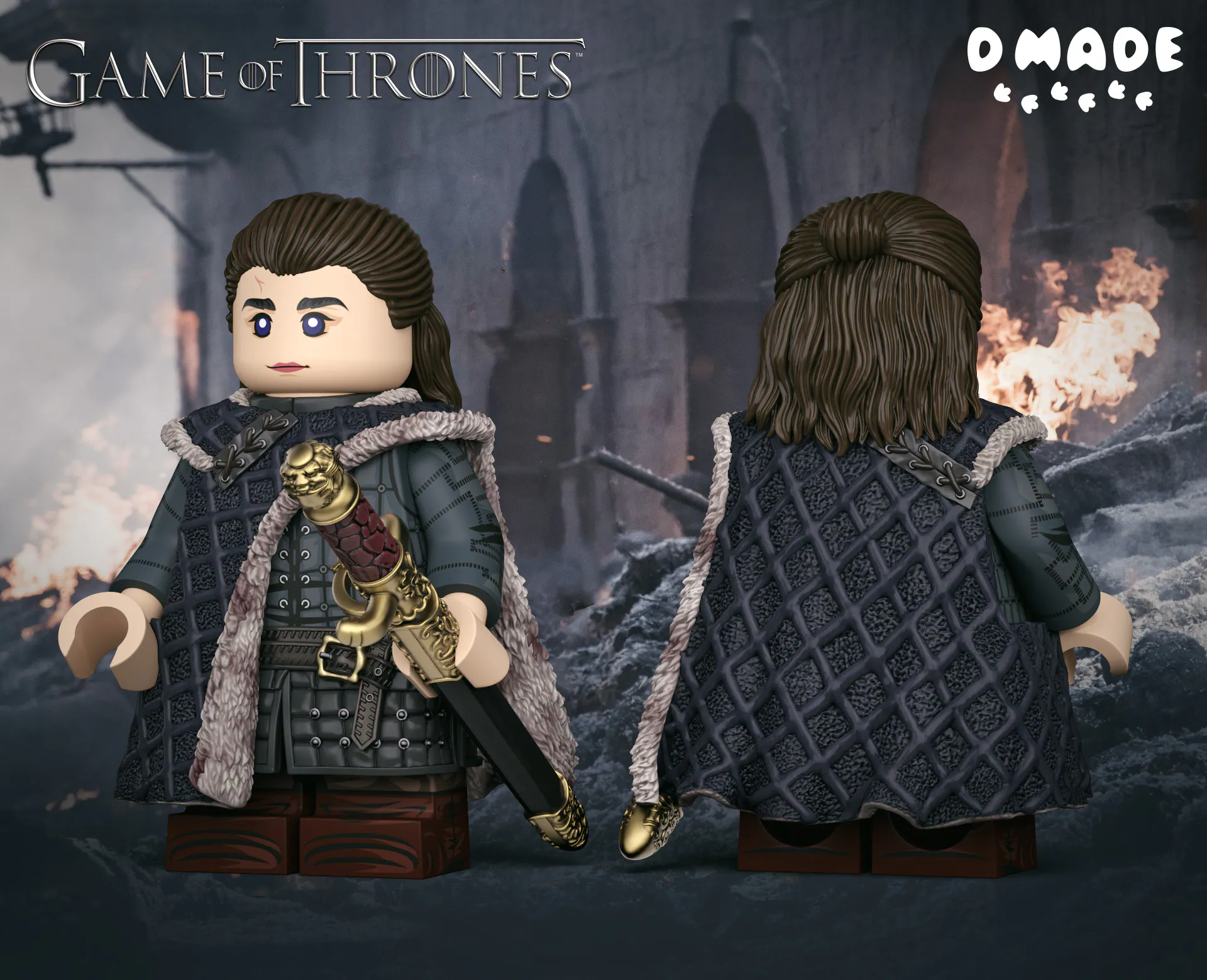 【D Made】Arya Stark 艾莉亚・史塔克 아리아 스타크 【Game of Thrones custom minifigures】