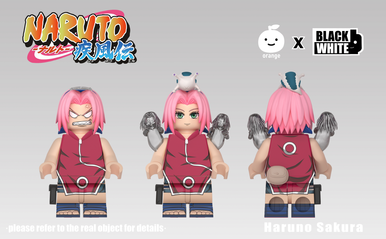 【Preorder】【Orange】 Young Team 7 - Sakura Haruno 少年第七班 - 春野櫻 소년 제7반 - 하루노 사쿠라【naruto custom minifigures】