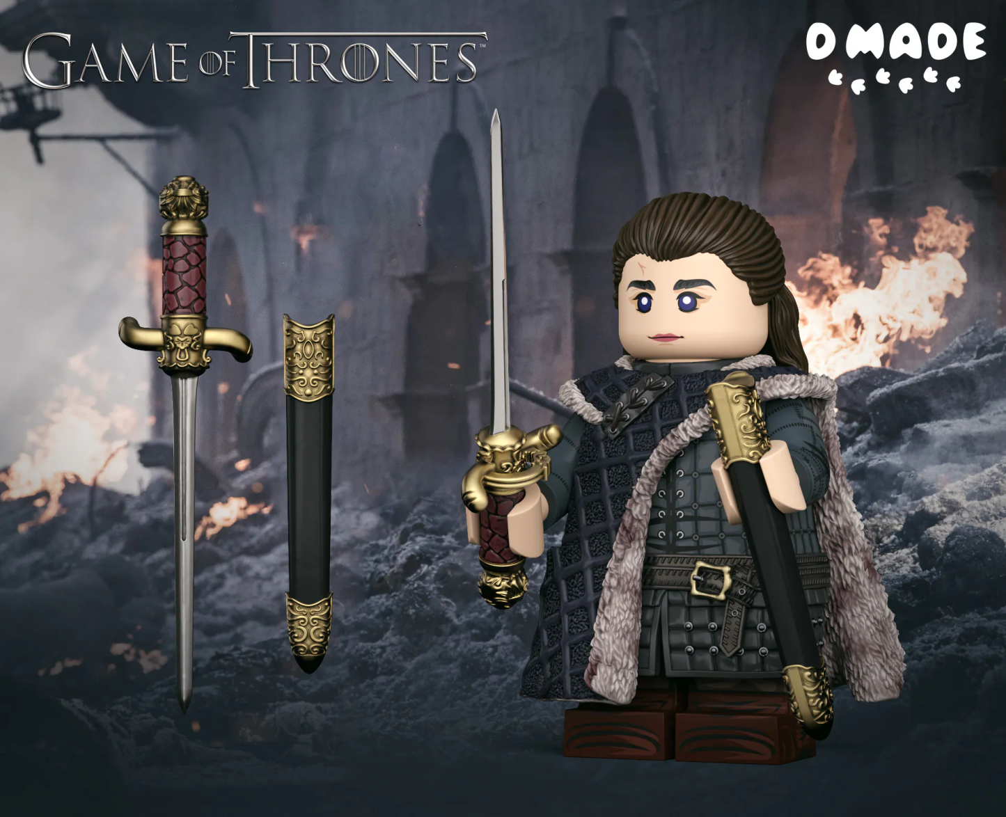 【D Made】Arya Stark 艾莉亚・史塔克 아리아 스타크 【Game of Thrones custom minifigures】