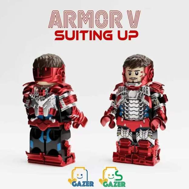 【Minigazar】Iron Man MK5 Suit Up Version 鋼鐵俠 MK5（馬克 5）爆甲版 / 拆甲版 아이언맨 MK5 (마크5) 폭갑판 / 분해갑판