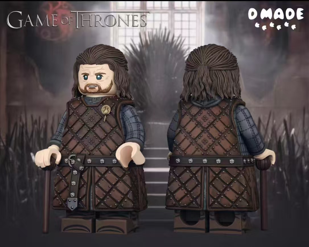 【D Made】Ned Stark (Full Version) 奈德史塔克（完全版） 네드 스타크 (완전판)【Game of Thrones custom minifigures】