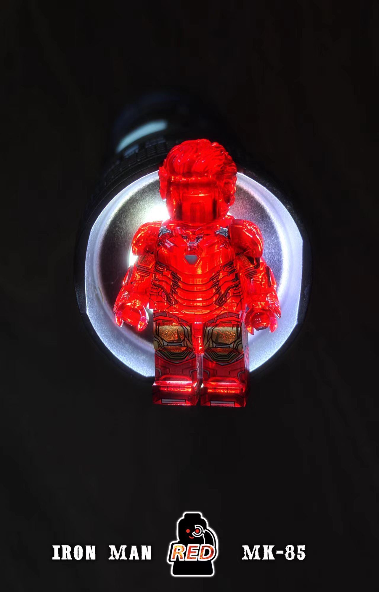 【Preorder】【Red】Tony - MK85 - Holographic Red 托尼 - MK85 - 全息紅 토니-MK85-홀로그래픽 레드【Custom Marvel Minifigures】