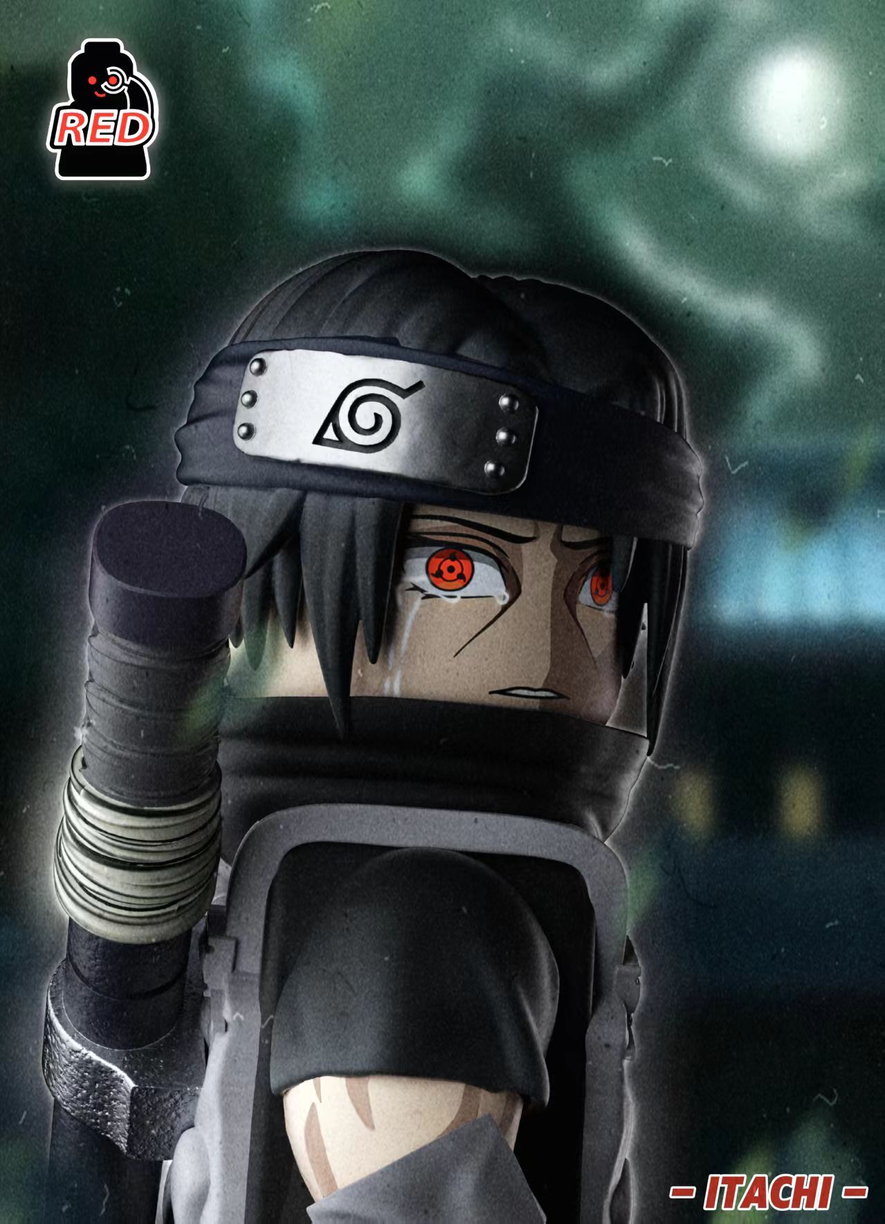 Itachi 。 Red】Itachi Uchiha [Anbu] 鼬 이타치【naruto custom minifigures