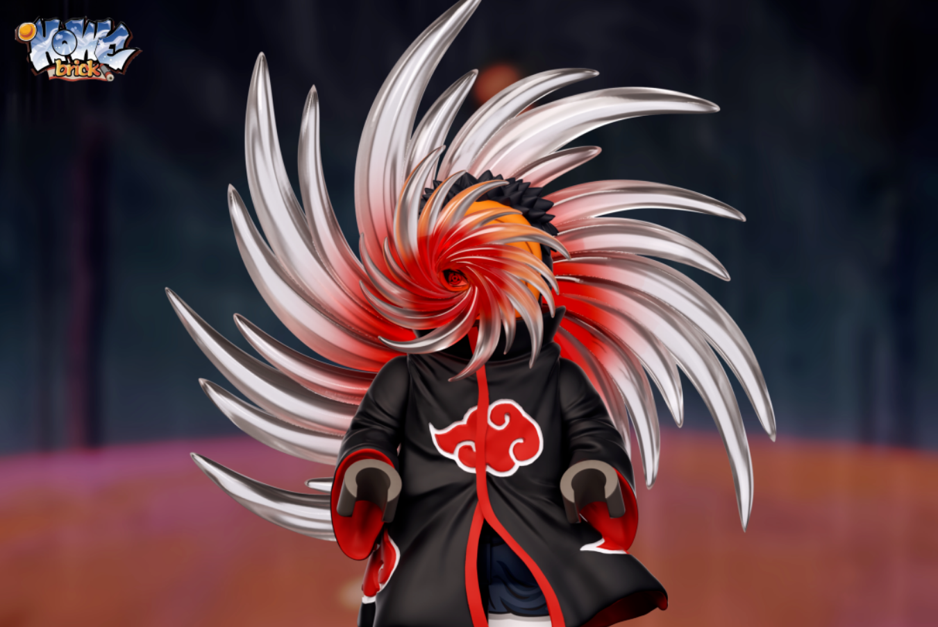 【HOWE】Obito (Akatsuki) + Obito (Battle Damaged) 帶土（曉組織）+ 帶土（戰損） 오비토 (아카츠키) + 오비토 (전손)【naruto custom minifigures】