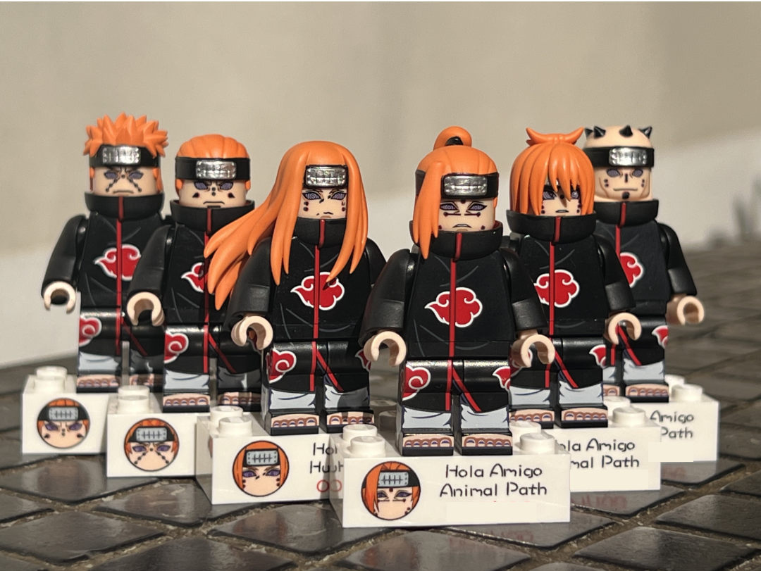 【HOLA】Six minifigs, including two Animal Path (male, female)