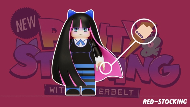 【Red】Panty & Stocking with Garterbelt 吊帶襪天使 팬티 앤 스타킹【Panty & Stocking with Garterbelt custom minifigures】