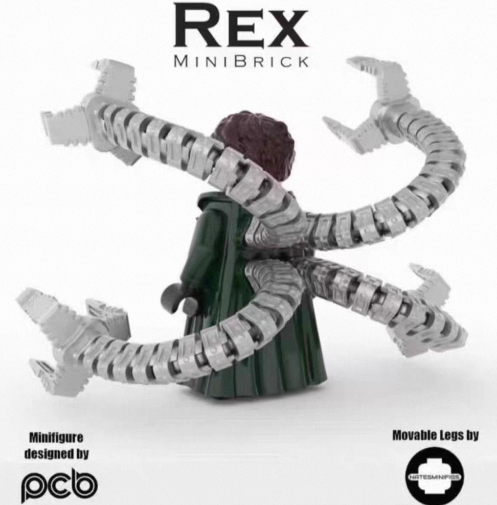 【Phoenix】Doctor Octopus (Spider‑Man 2, Tobey) 章魚博士（蜘蛛人 2，托比） 닥터 옥토퍼스 (스파이더맨 2, 토비) 【Marvel custom minifigures】