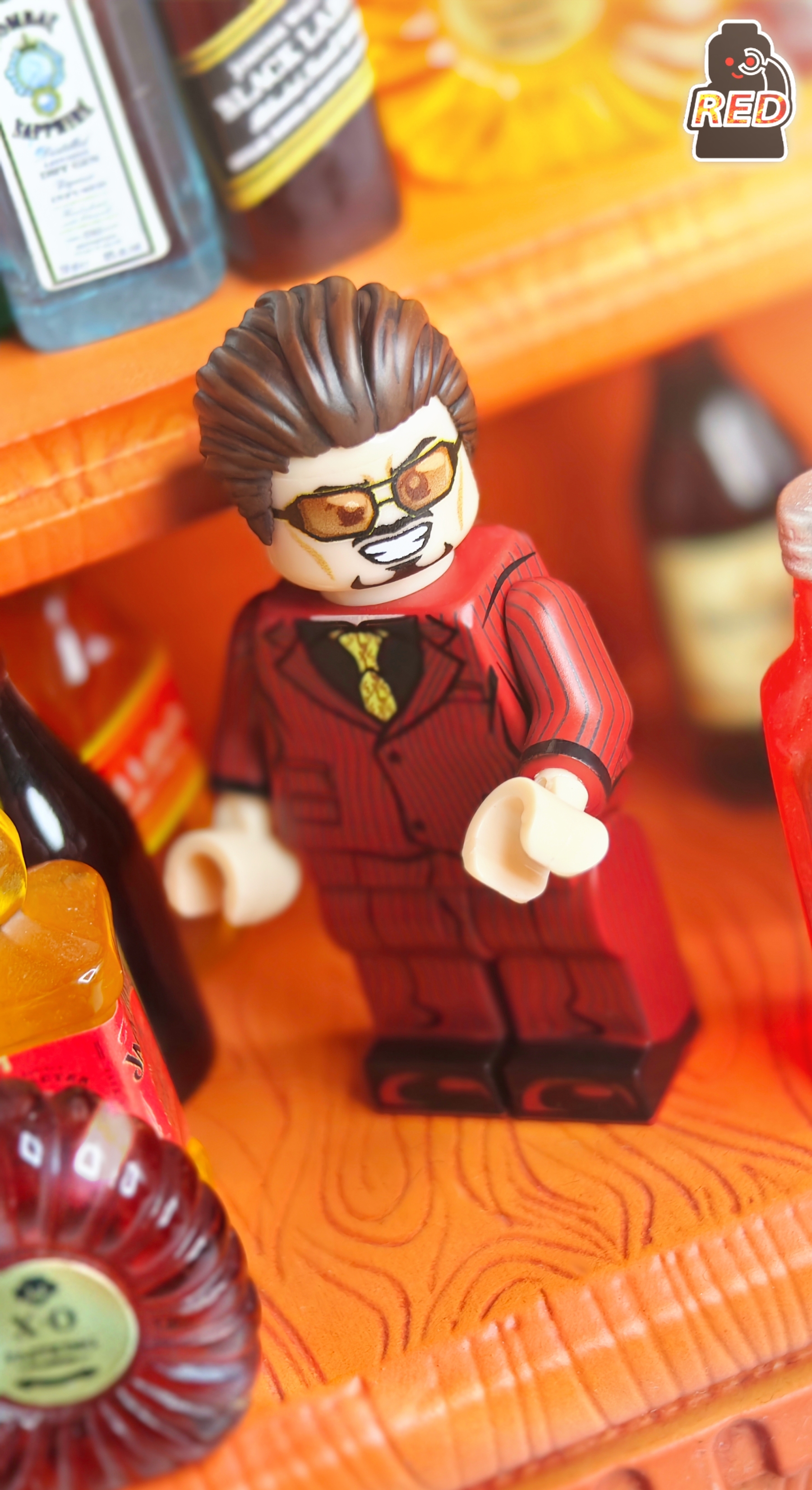 【Preorder】【Red】Iron Man - Tony Stark（Red Suit） 鋼鐵人 - 托尼・斯塔克（紅西裝） 아이언맨 - 토니 스타크（레드 수트）【Custom Marvel Minifigures】