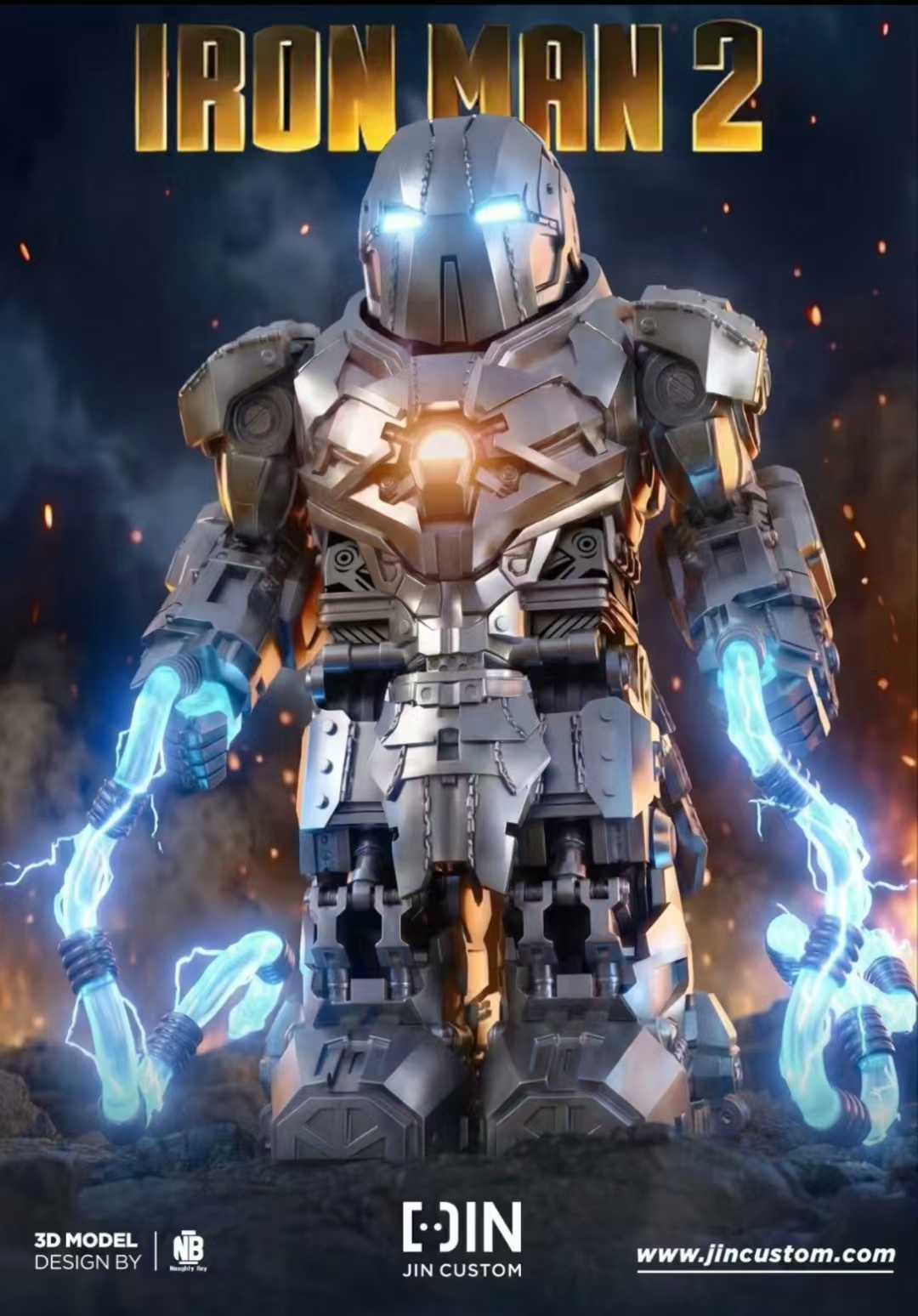[Jin] Iron Man 2 Whiplash 喪鞭 鞭笞 블랙래시【Custom Marvel Minifigures】