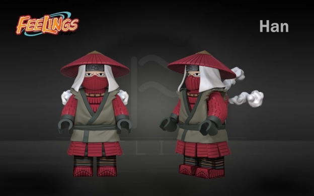 【FEELINGS】Han & Five-Tails Kokuo Two Minifigure Set 漢 & 五尾穆王 한&오미코쿠【Naruto Custom Minifigures】
