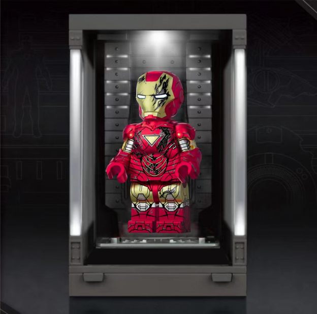 【JIN】Iron Man Mk6・Battle‑Damaged・Ultra Limited 鋼鐵俠 Mk6・戰損版・超限量 아이언맨 Mk6・배틀데미지・울트라 리미티드【custom minifigures】