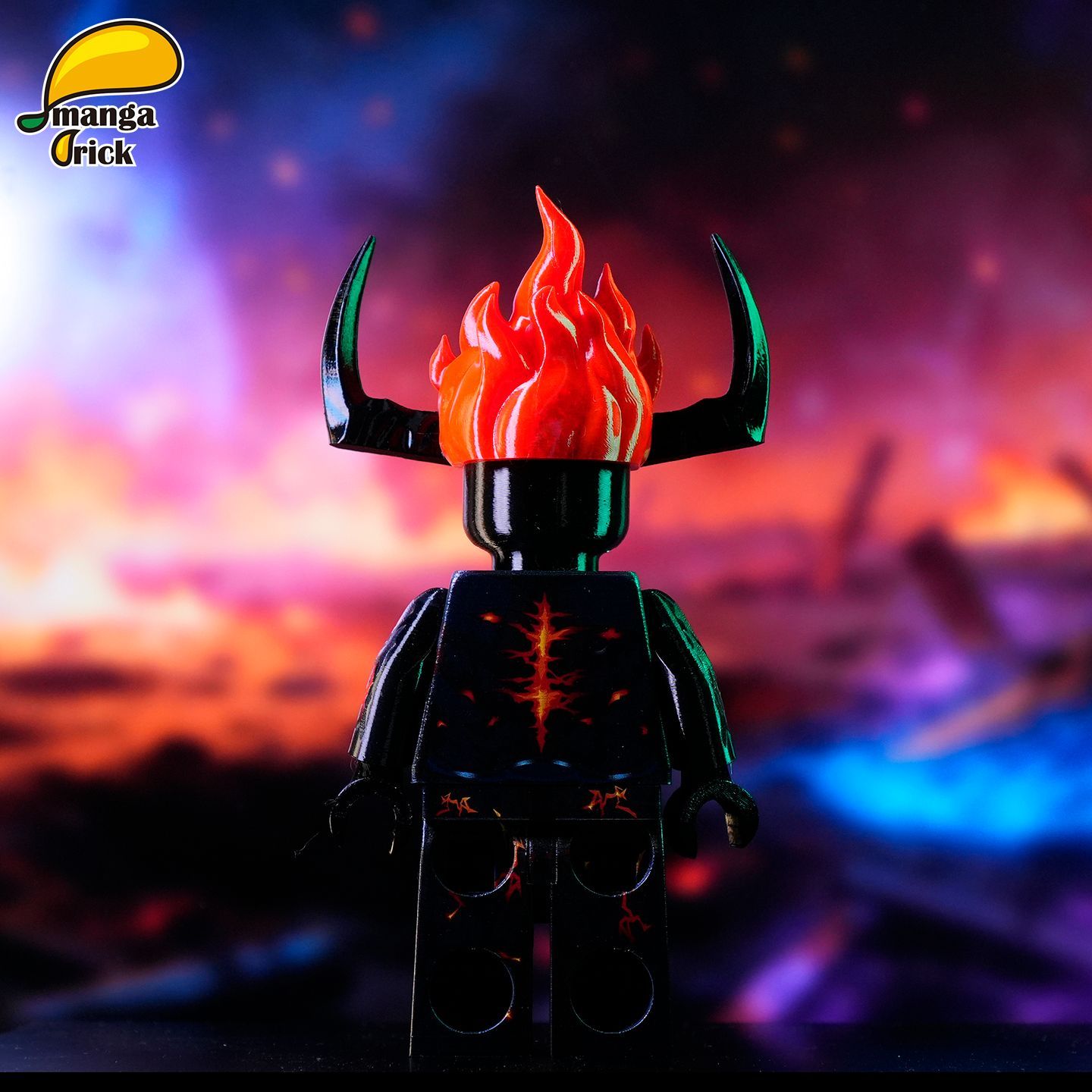 【Leyile-Mango】Surtur (Fully Custom-Molded Giant Body) 蘇爾特爾 서르투르 【Custom Marvel Minifigures】-Tom_minifigs