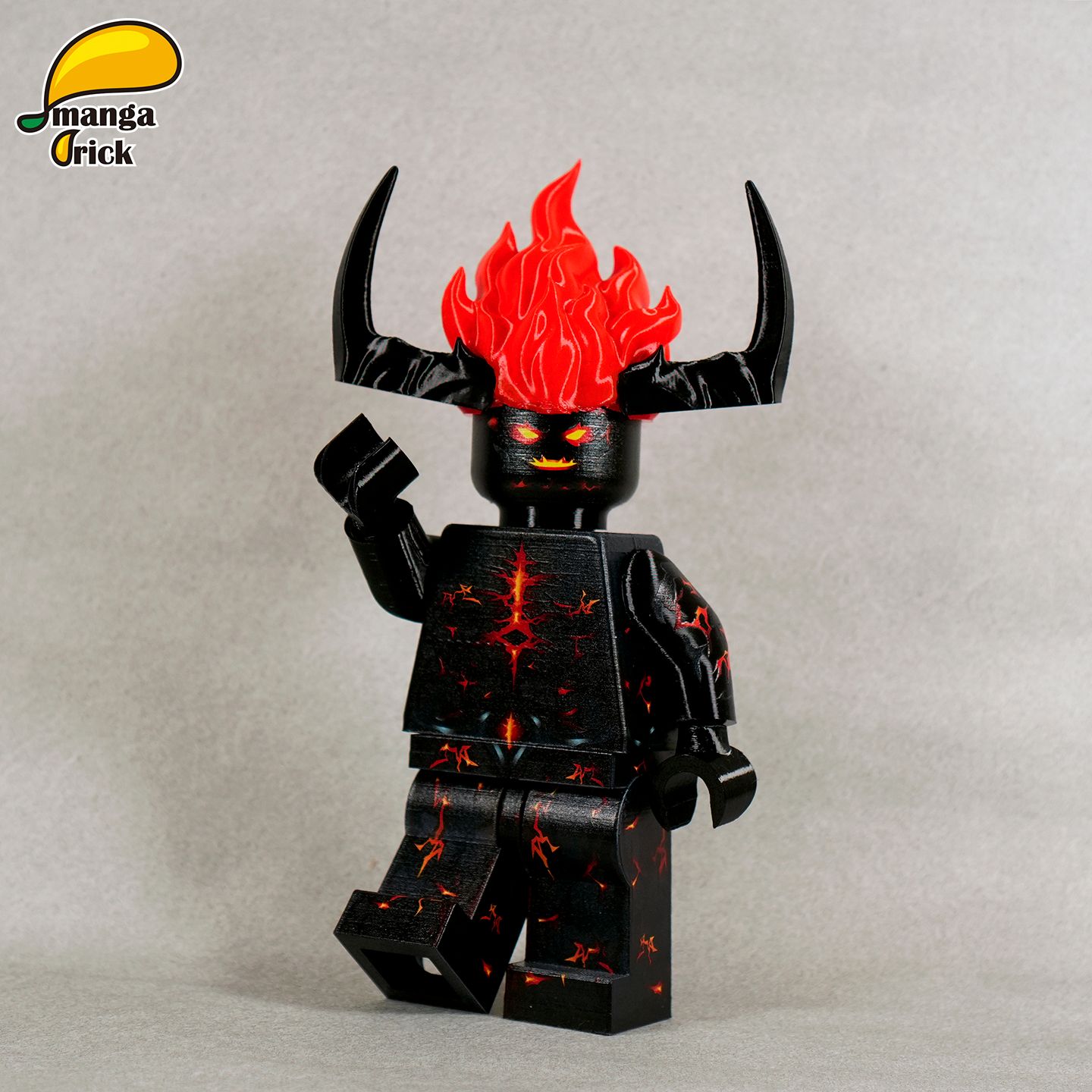 【Leyile-Mango】Surtur (Fully Custom-Molded Giant Body) 蘇爾特爾 서르투르 【Custom Marvel Minifigures】-Tom_minifigs