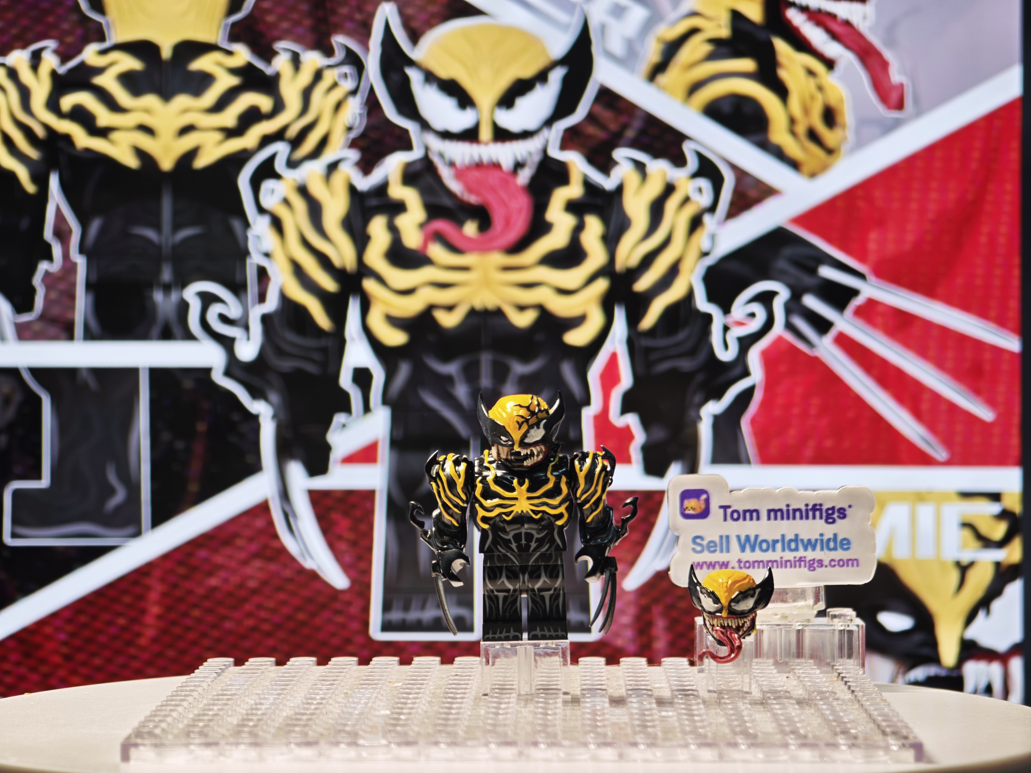 【Super comic fam】Venom Wolverine 毒液金剛狼 베놈 울버린 【Marvel custom minifigures】