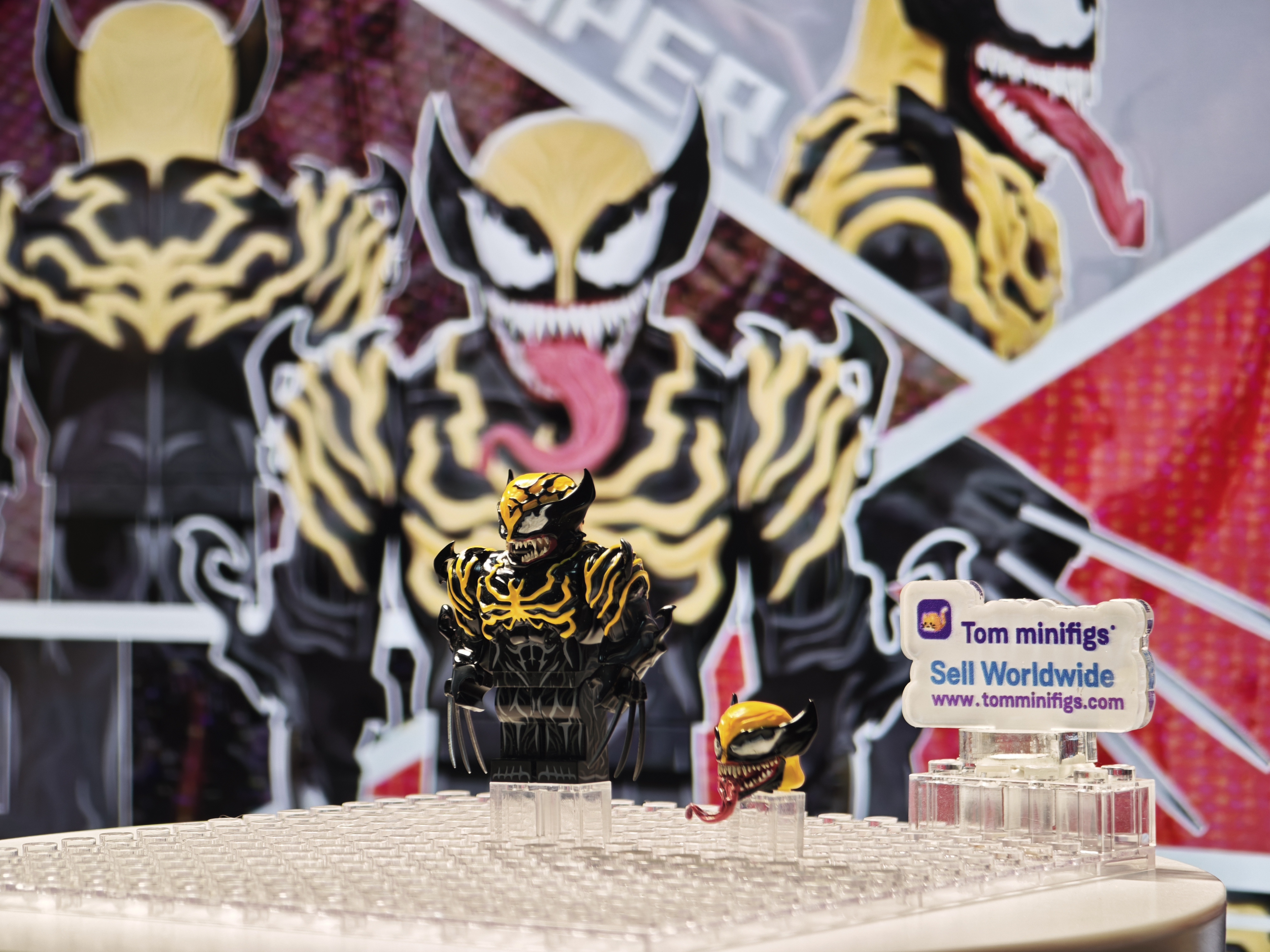 【Super comic fam】Venom Wolverine 毒液金剛狼 베놈 울버린 【Marvel custom minifigures】