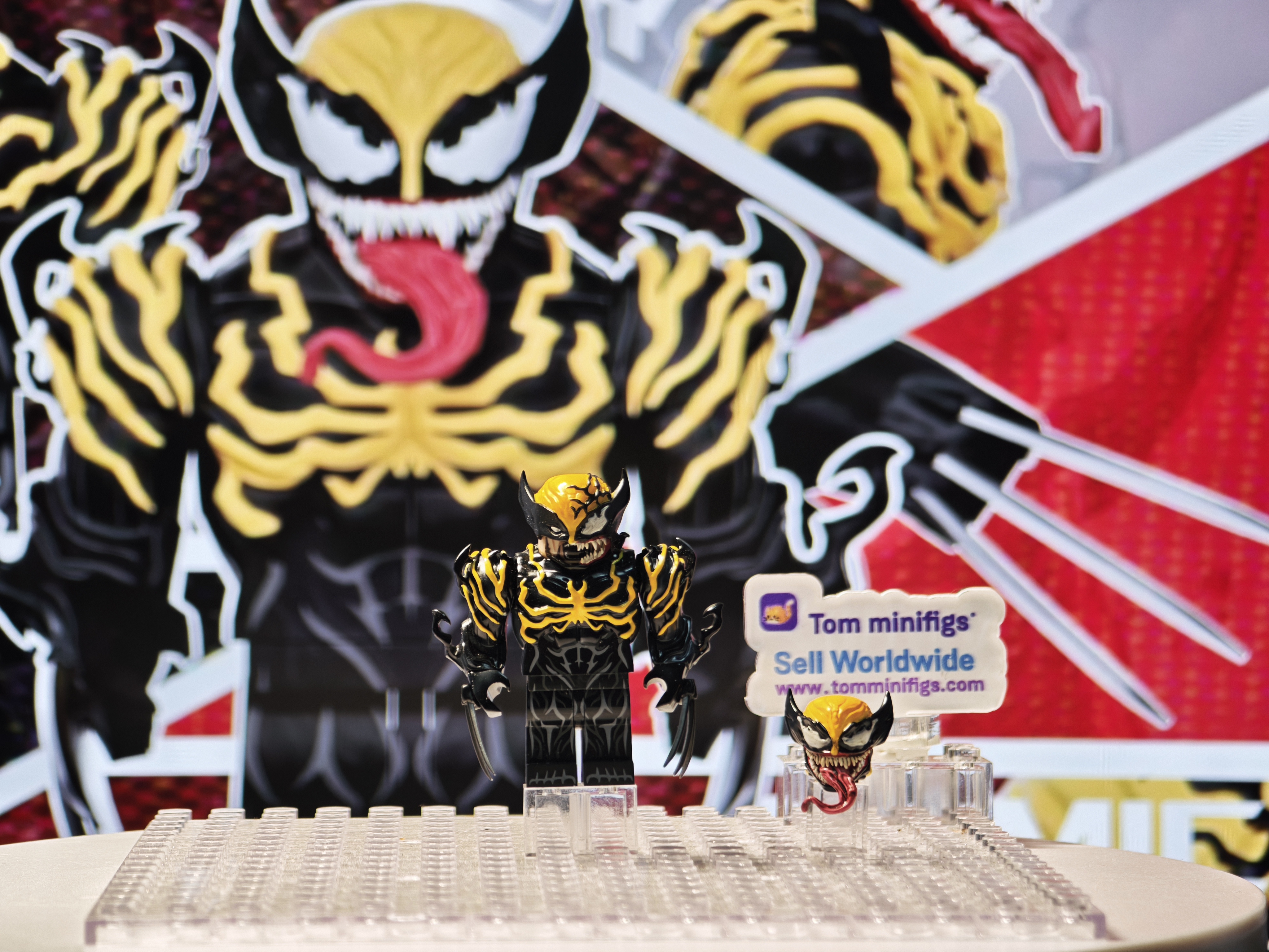 【Super comic fam】Venom Wolverine 毒液金剛狼 베놈 울버린 【Marvel custom minifigures】