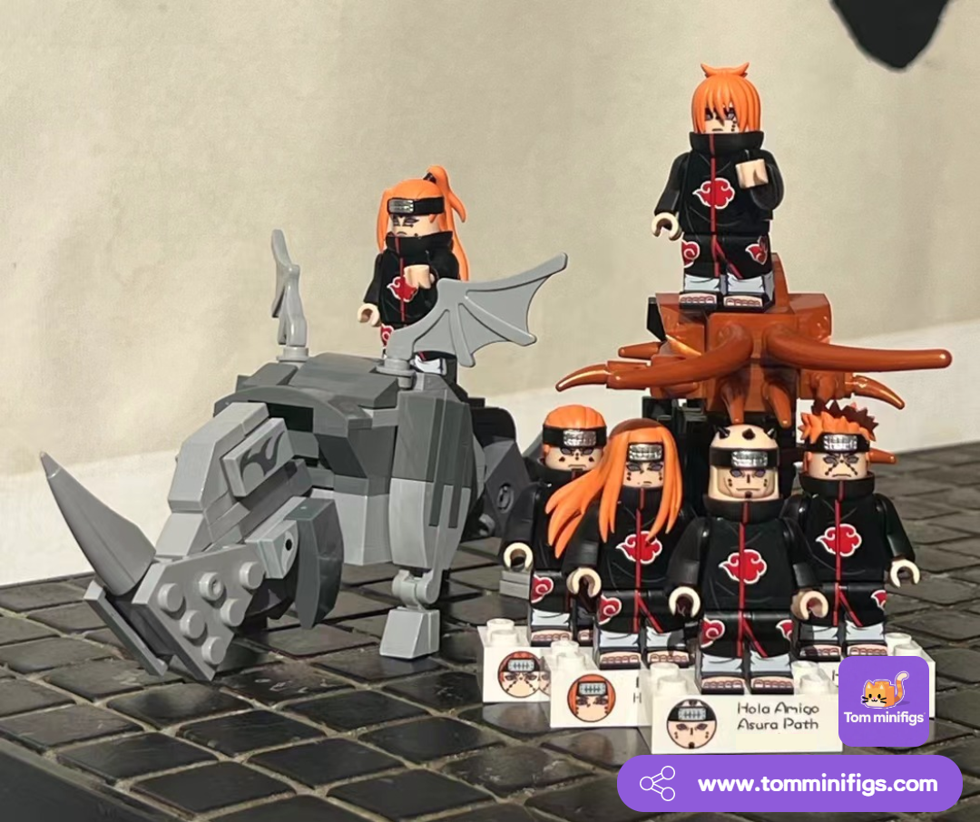 【HOLA】Six minifigs, including two Animal Path (male, female)