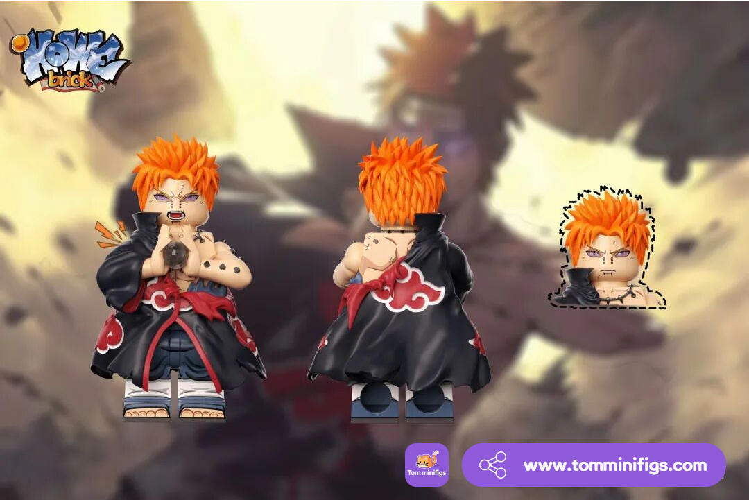 【HOWE】 Six Paths Deva Path - Pain V1 Complete Set 六道天道 --- 佩恩 육도천도---페인【naruto custom minifigures】