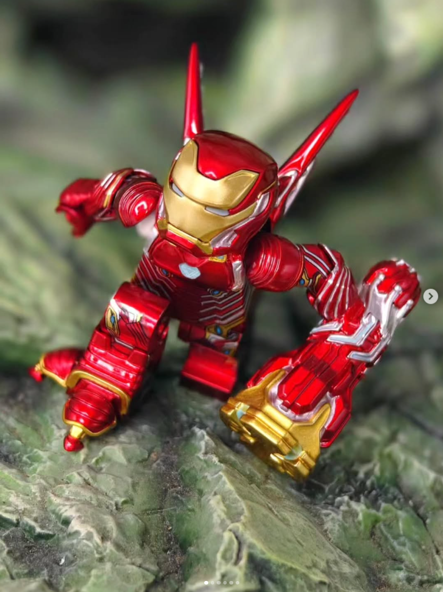 【Red】Iron Man [MK50] (Main Body)  鋼鐵人 아이언맨【Custom Minifigures】