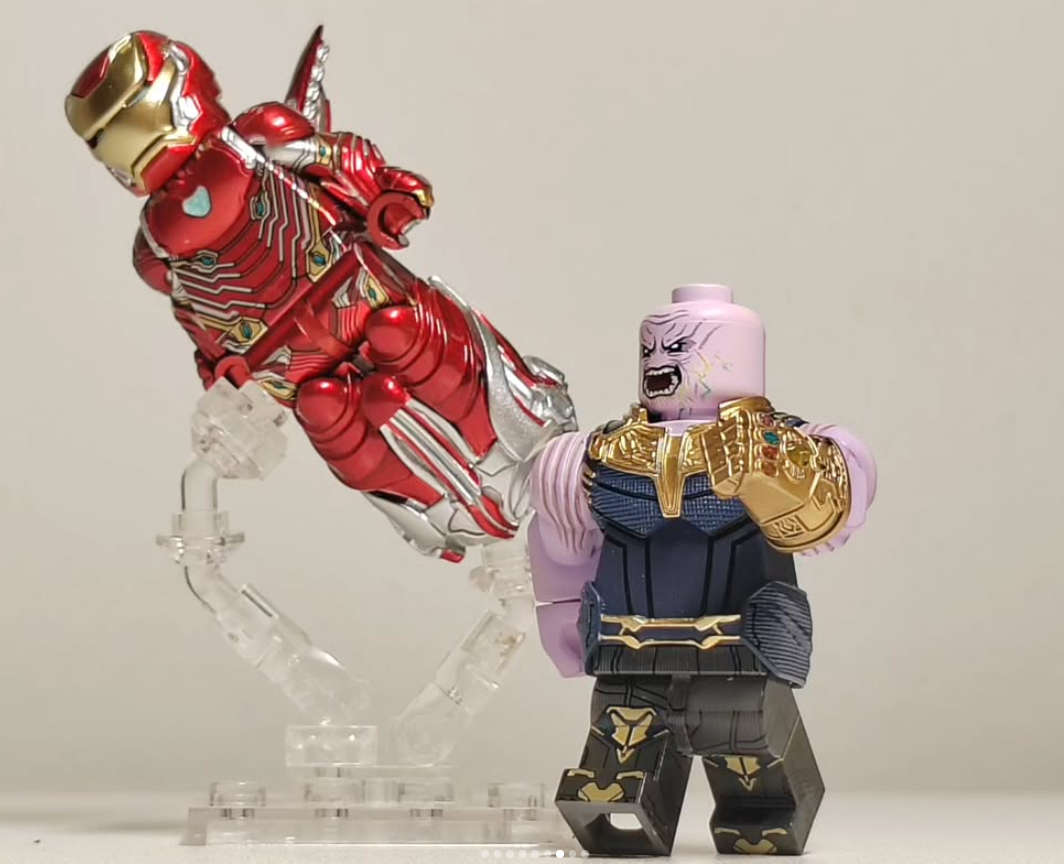 【Red】Iron Man [MK50] (Main Body)  鋼鐵人 아이언맨【Custom Minifigures】