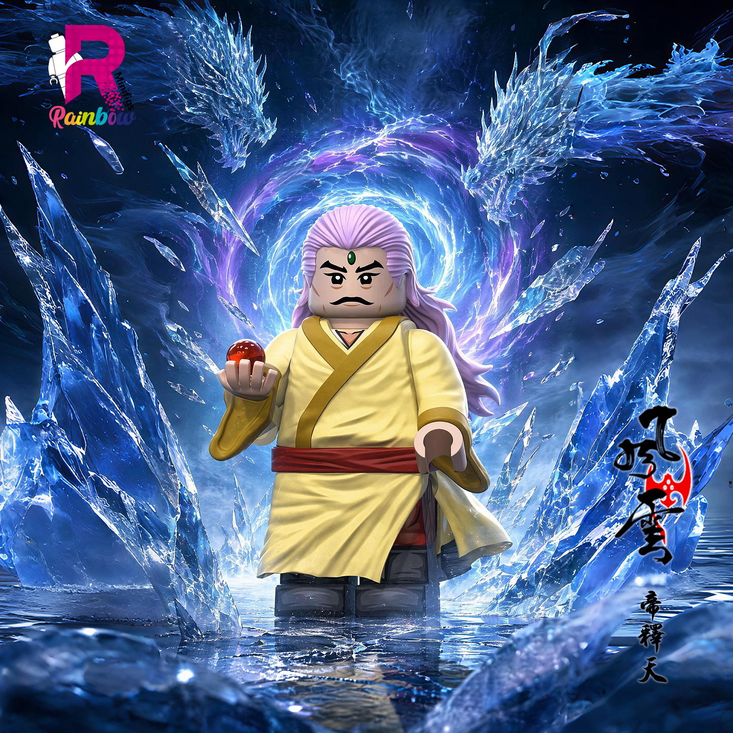 【Preorder】【Rainbow】The Storm Riders・Emperor Shi Tian・Special Edition 風雲雄霸天下 帝釋天 特典版 풍웅패천하 제석천 특전판【The Storm Riders Custom Minifigures】