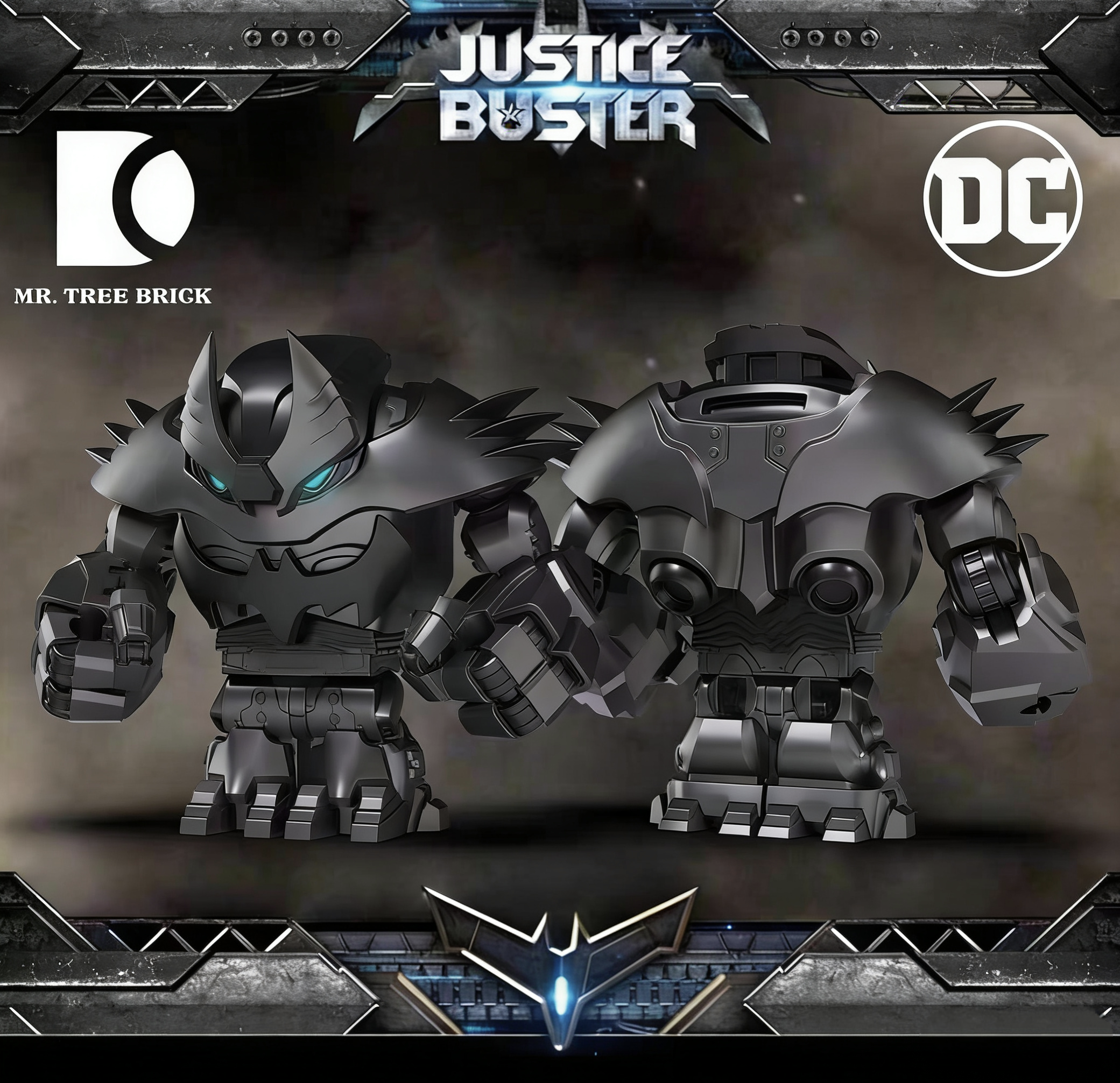 【Mr.J Brick】Batman Fenrir Armor 蝙蝠俠芬里爾裝甲 배트맨 펜릴 아머 【DC custom minifigures】