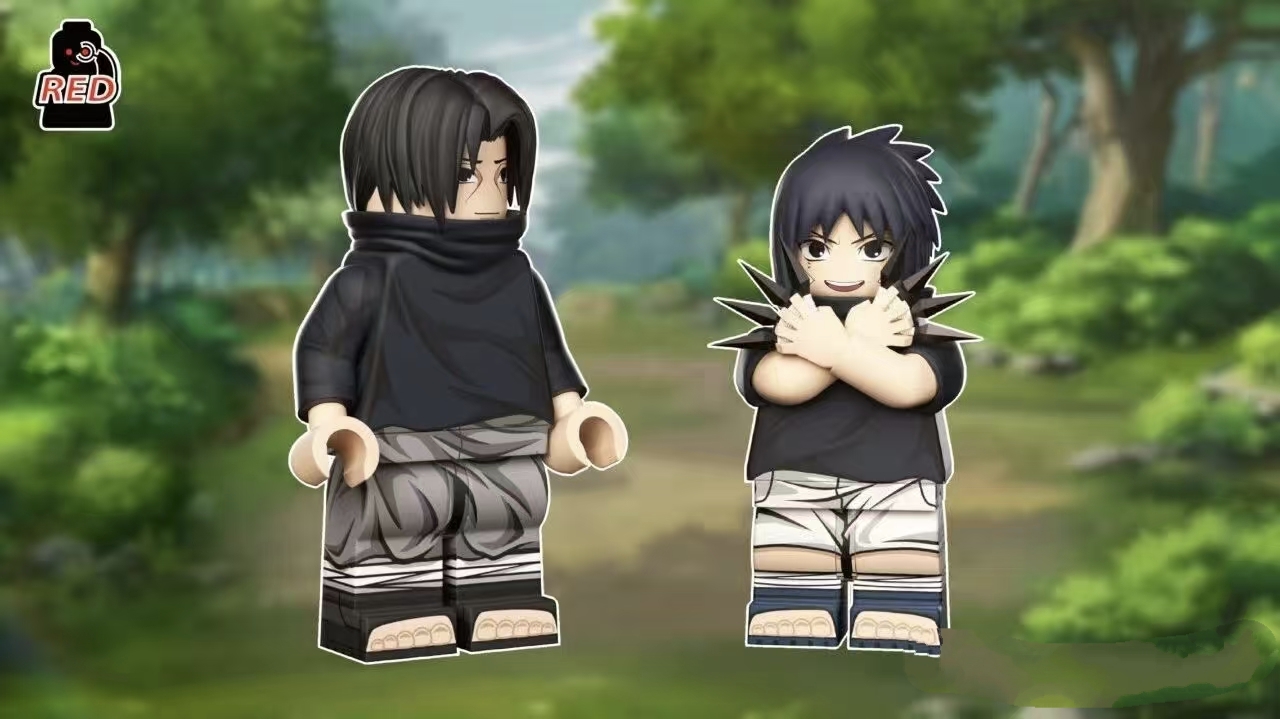 【Red】Itachi Uchiha [Youth] 鼬 이타치【naruto custom minifigures】