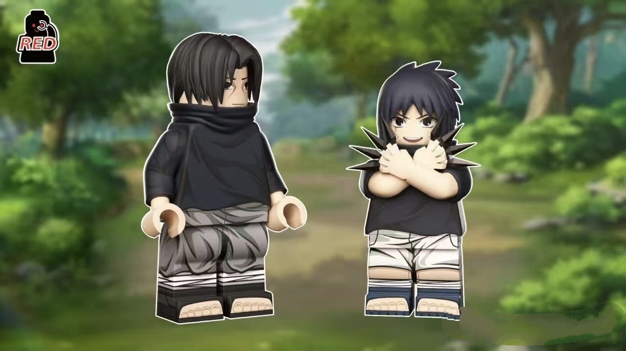 【Red】Itachi Uchiha [Youth] 鼬 이타치【naruto custom minifigures】