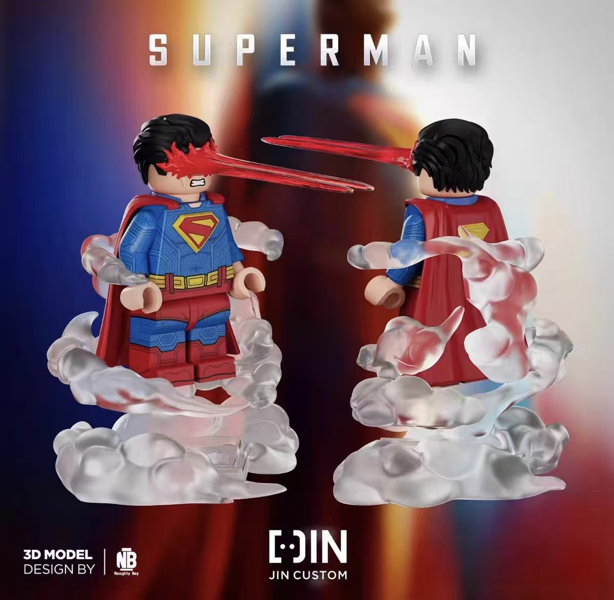 【JIN】Superman 超人 슈퍼맨【Custom Marvel Minifigures】