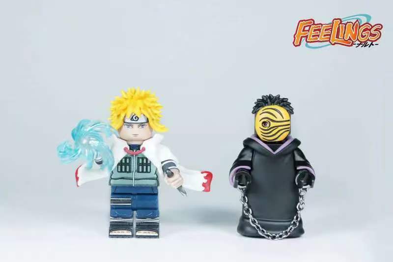 【FEELINGS】Minato Namikaze (Fourth Hokage) vs Obito 四代火影水門 vs 帶土 4대 화영 미나토 vs 오비토【Naruto Custom Minifigures】