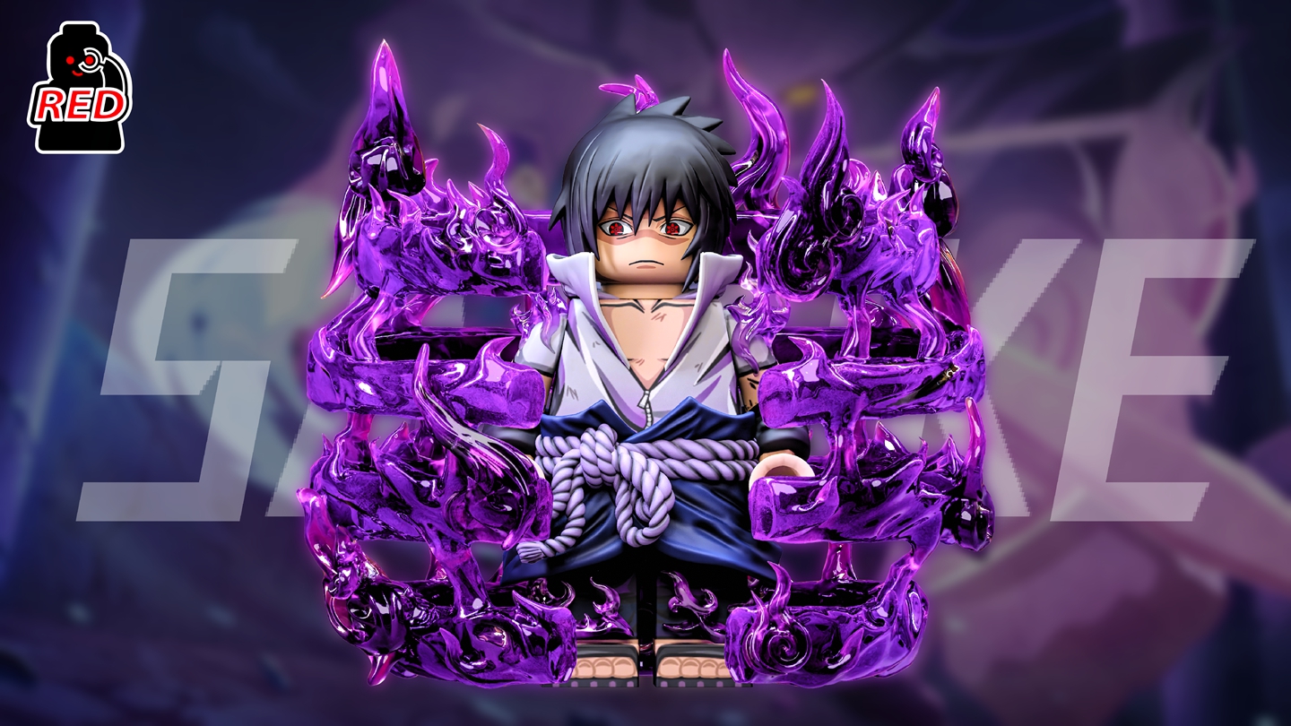 【Preorder】【Red】Uchiha Sasuke [Five Kage Summit] 宇智波佐助【五影會談】 우치하 사스케 [오개 회담]【naruto custom minifigures】
