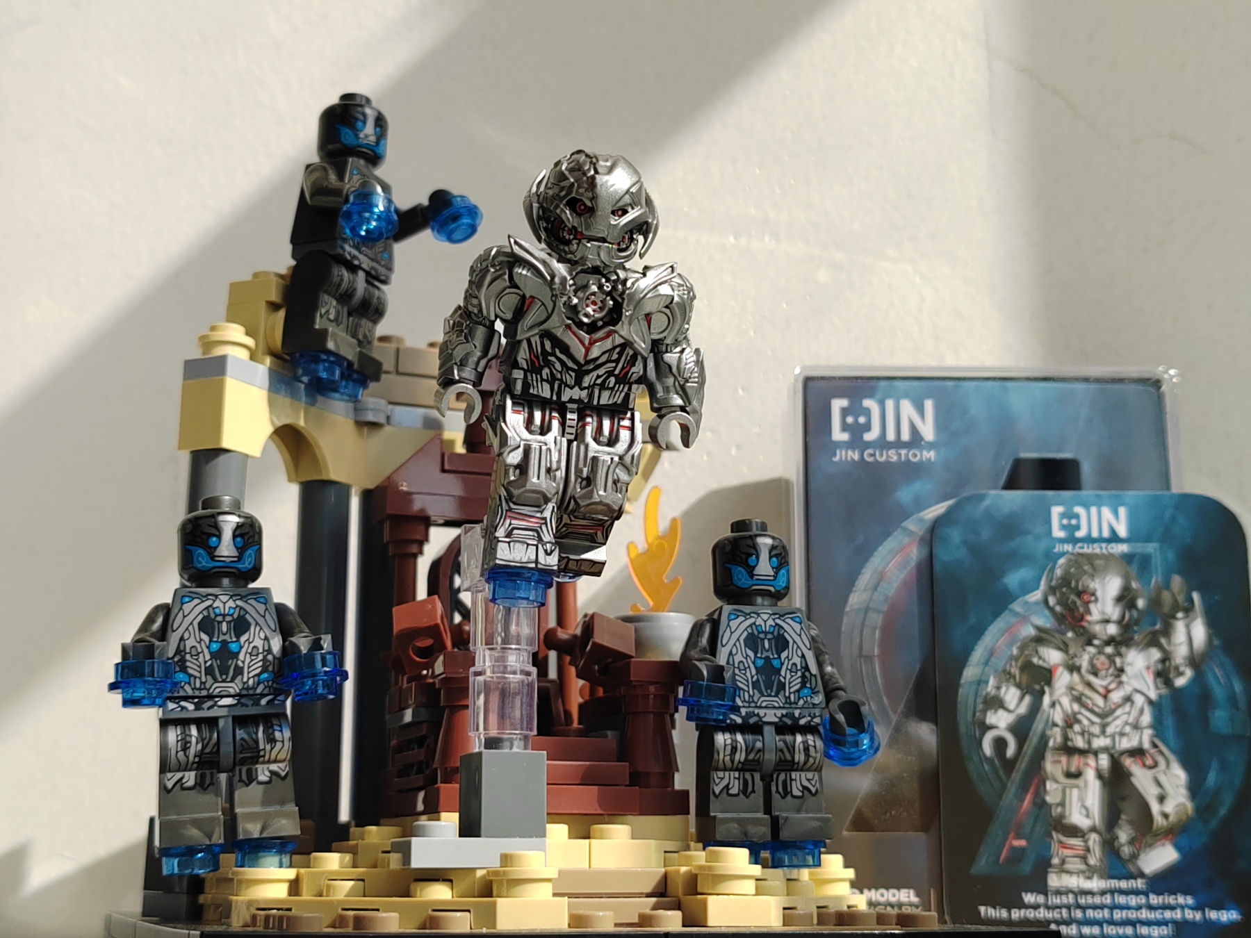 【JIN】Battle-damaged Ultron 戰損奧創 전투 피해 울트론【Custom Marvel Minifigures】