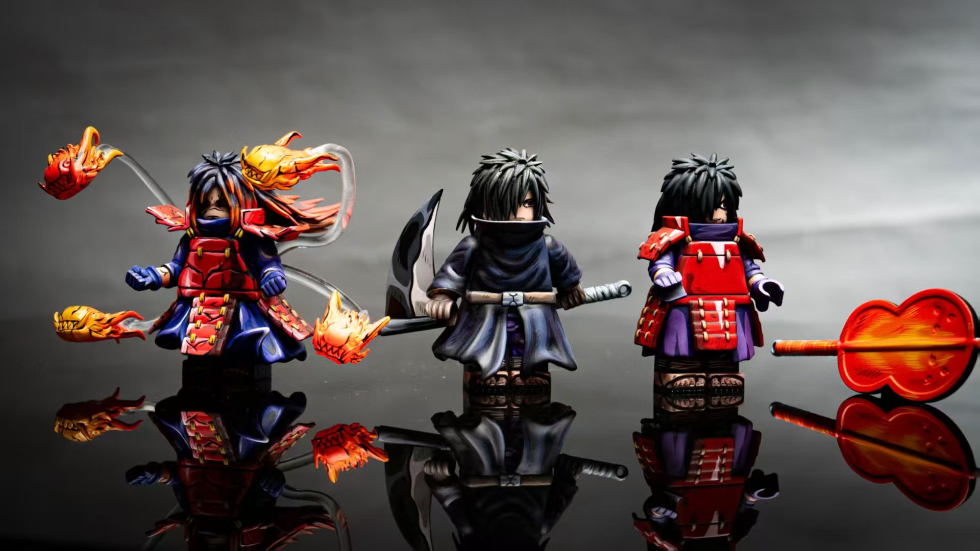 【LOVE】 Uchiha Madara (3 minifigs) ACGN  宇智波斑 우치하 마다라【naruto custom minifigures】