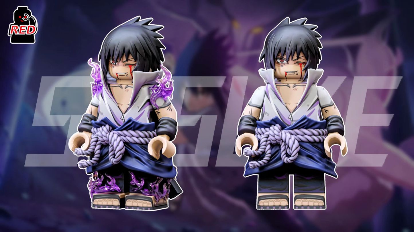 【Preorder】【Red】Uchiha Sasuke [Five Kage Summit] 宇智波佐助【五影會談】 우치하 사스케 [오개 회담]【naruto custom minifigures】