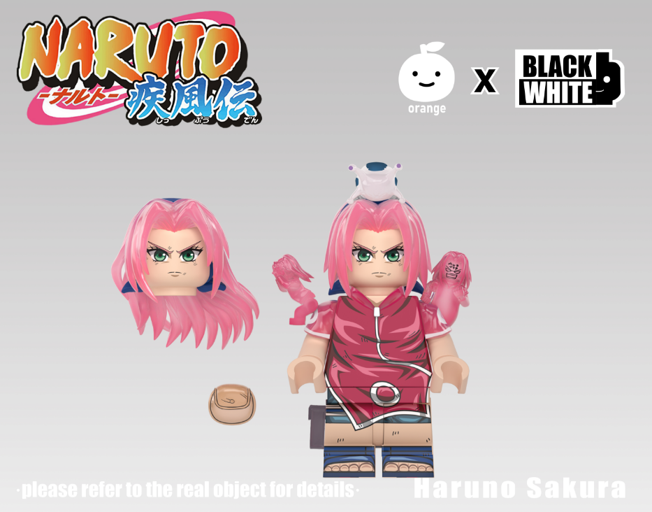 【Preorder】【Orange】 Young Team 7 - Sakura Haruno 少年第七班 - 春野櫻 소년 제7반 - 하루노 사쿠라【naruto custom minifigures】